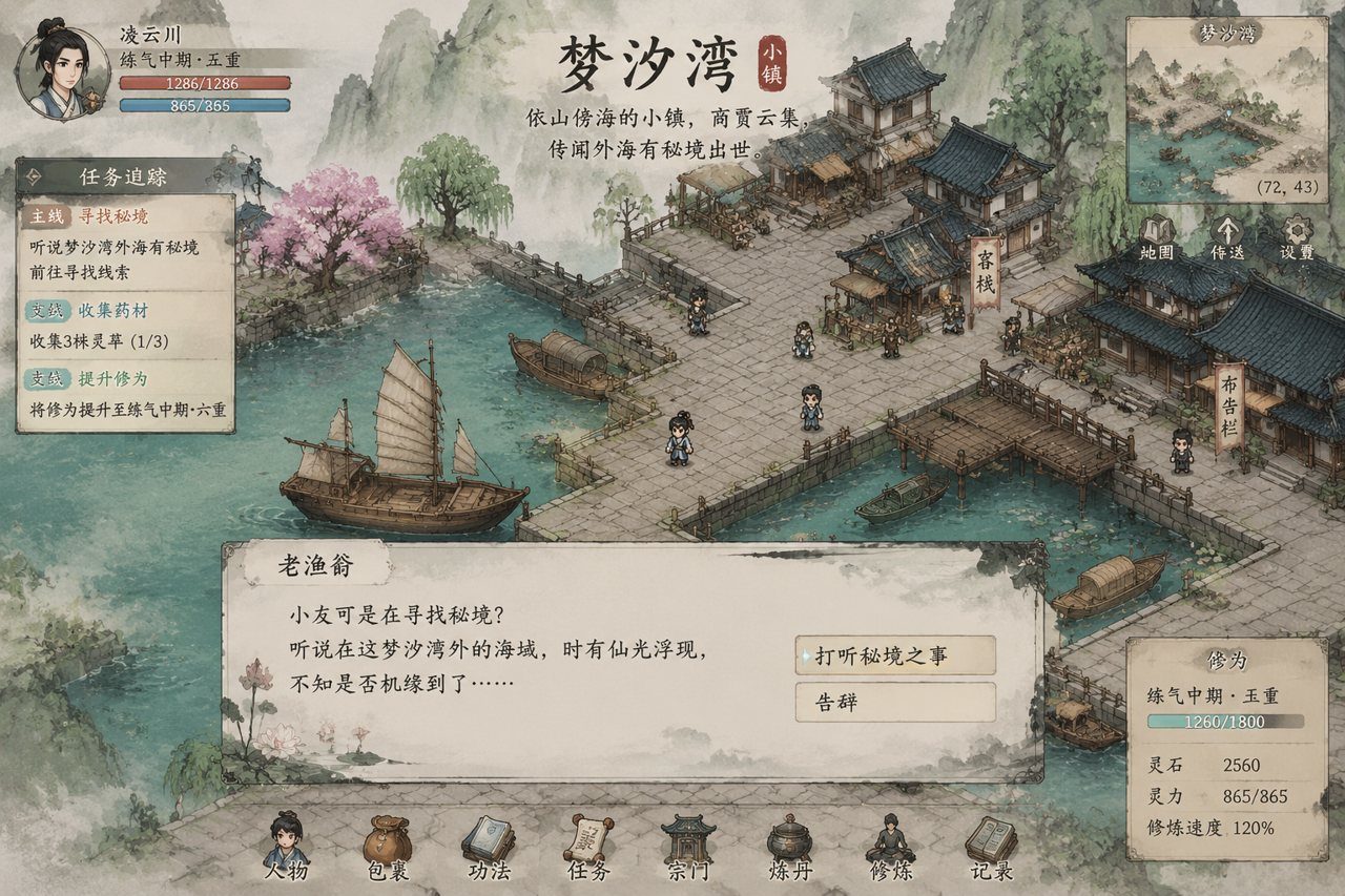 谪仙索欢录 角色养成 画面 3