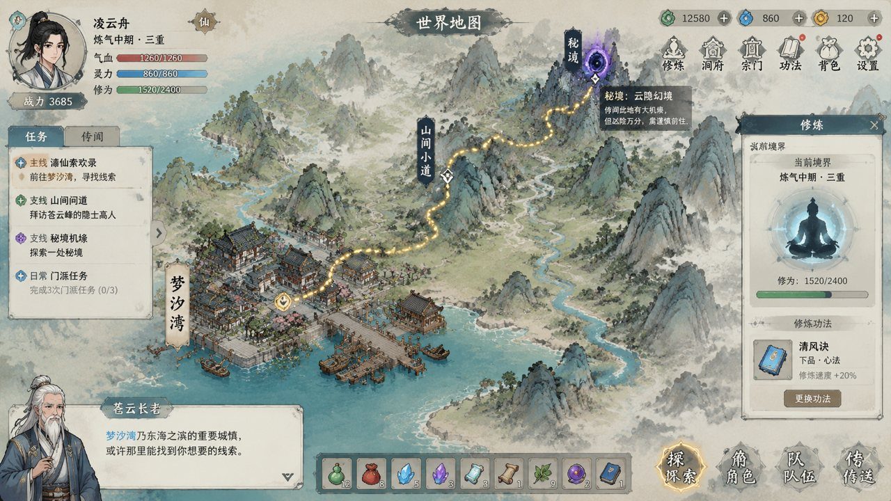谪仙索欢录 剧情互动 实机截图